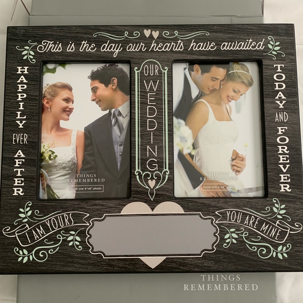 Our wedding 12x10 Frame with two picture